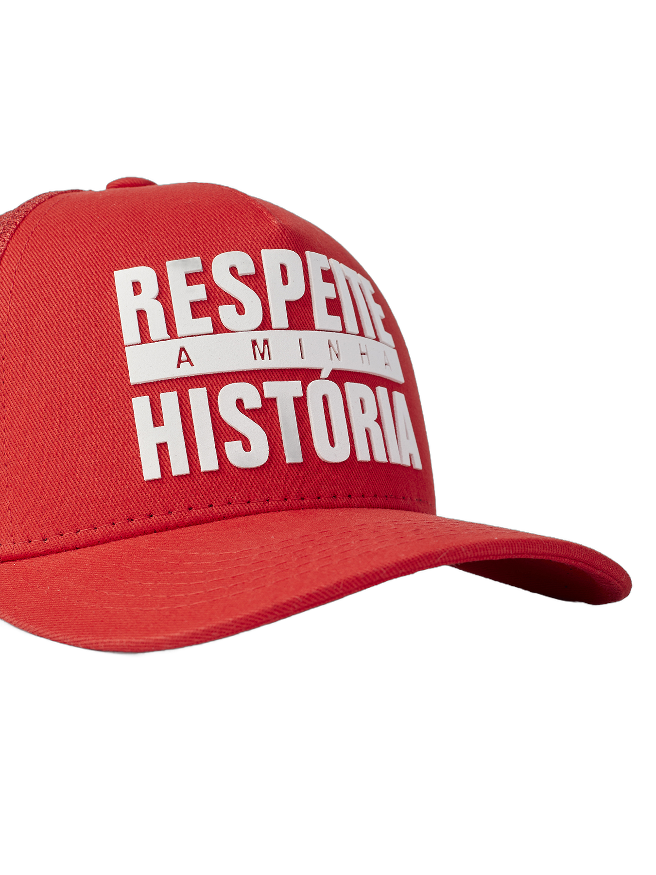 Boné itals Respeite Minha História Vermelho