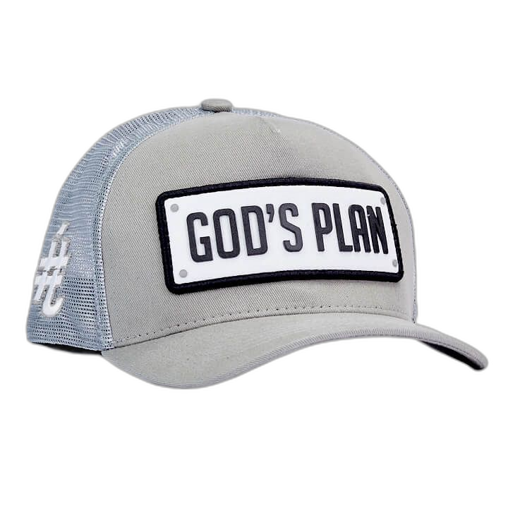 Boné itals God's Plan Cinza