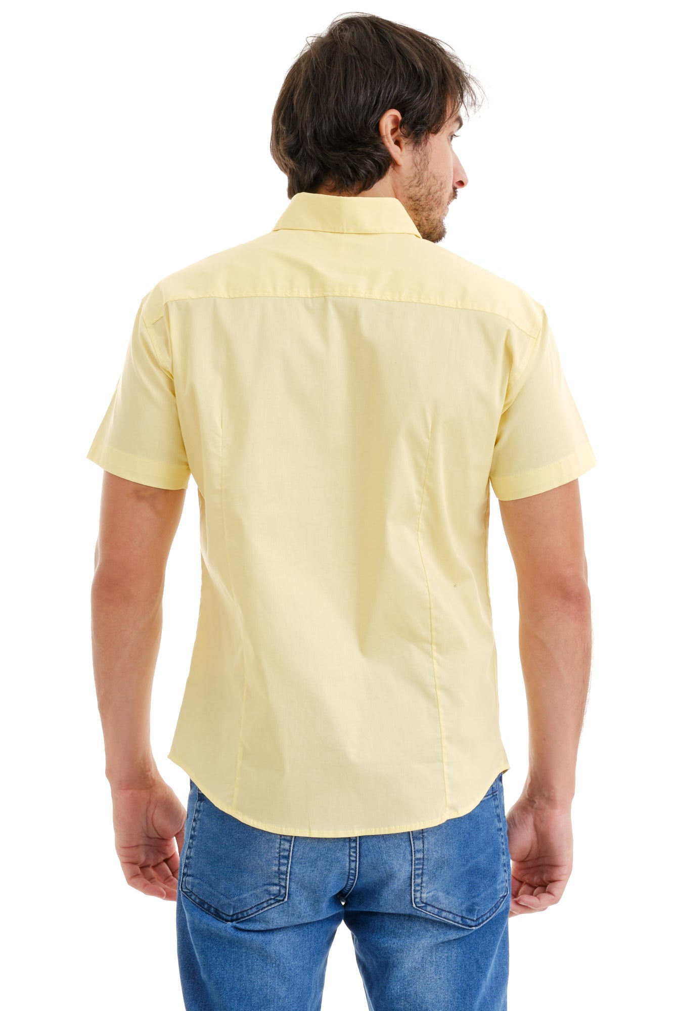 Camisa Social Amarelo Logo Green