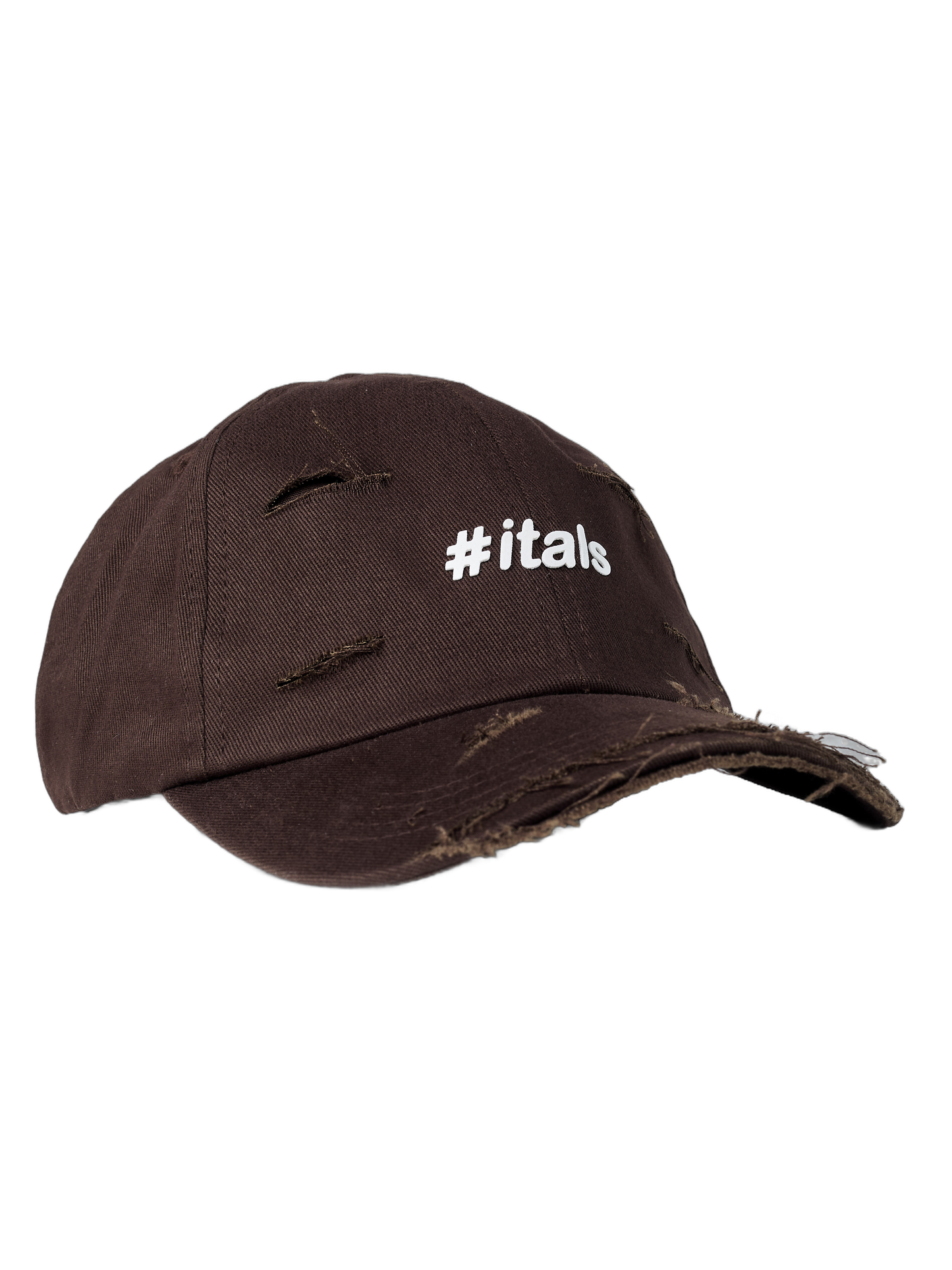 Boné Dad Hat Marrom Destroyed