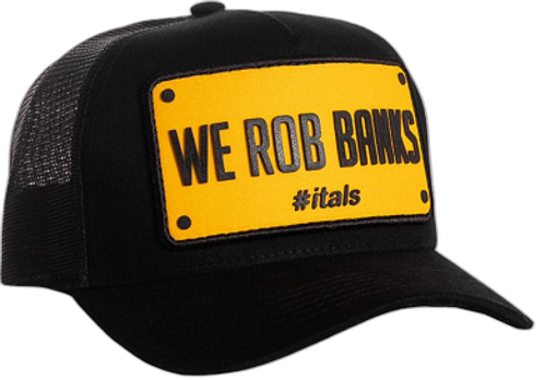 Boné itals We Rob Banks Preto