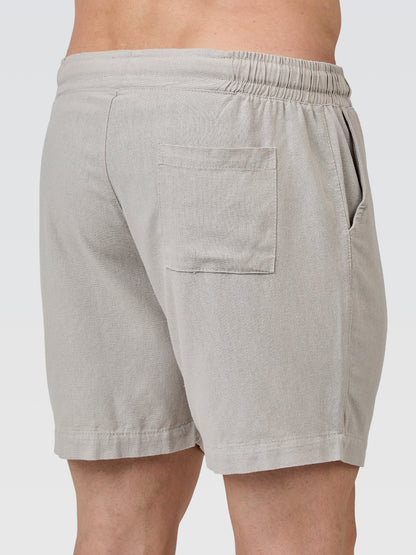 Short Linho Europeu Cinza