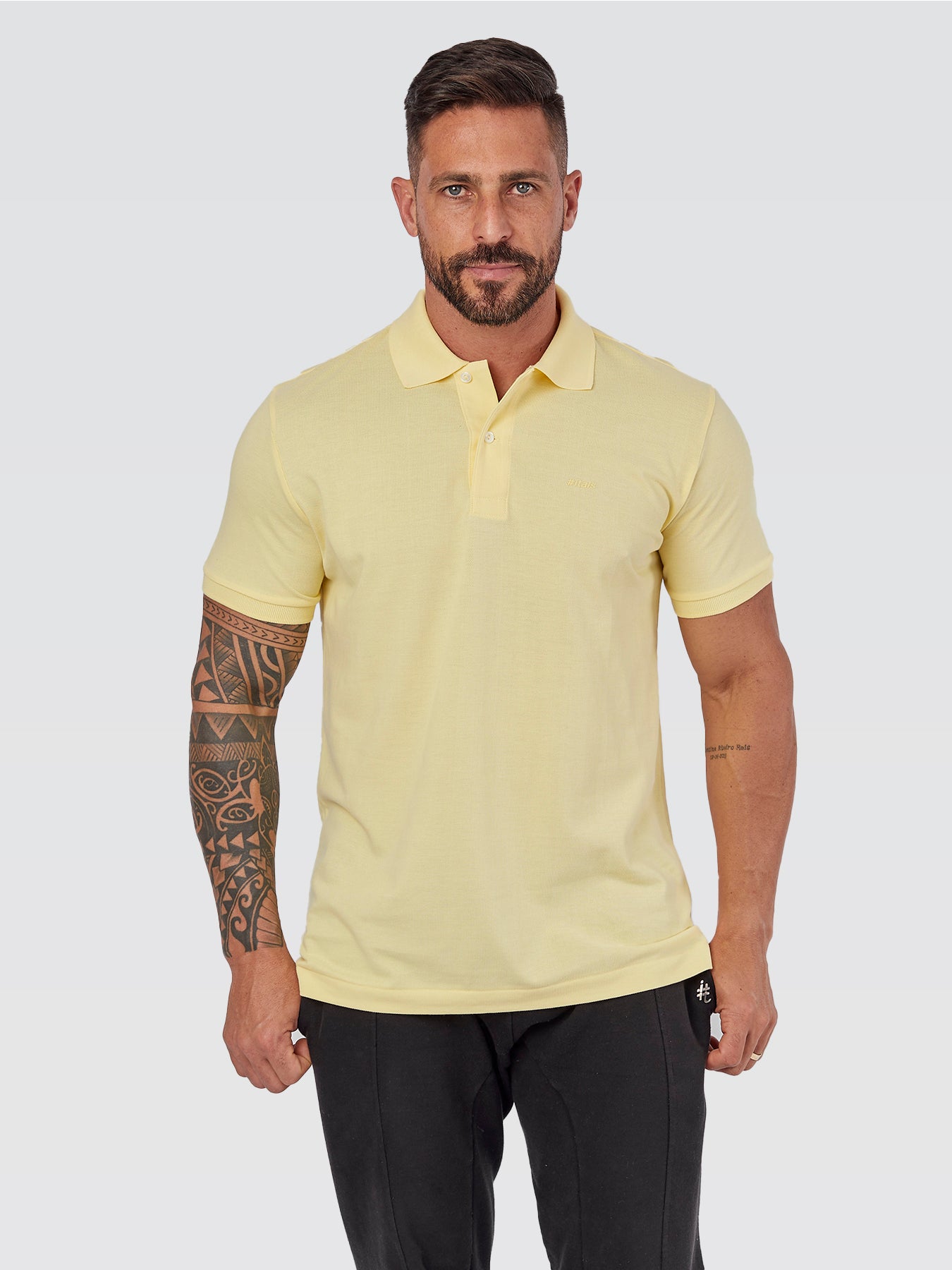 Camisa Polo Peruana Amarela