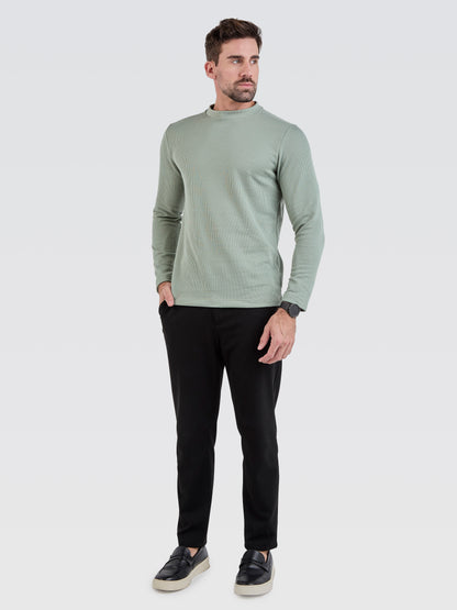 Suéter Tricot Verde Sálvia