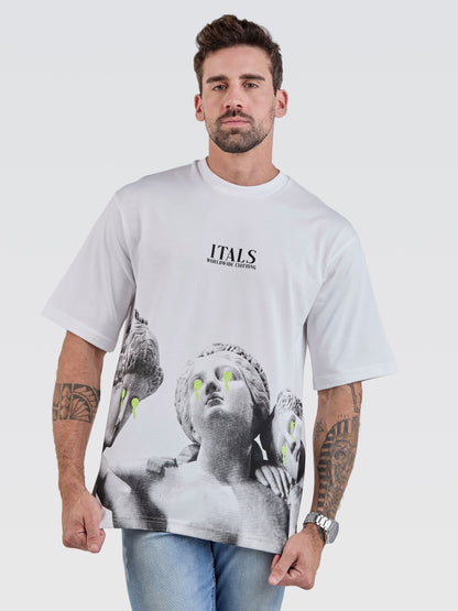 Camiseta Pima Oversized Mythology Branco