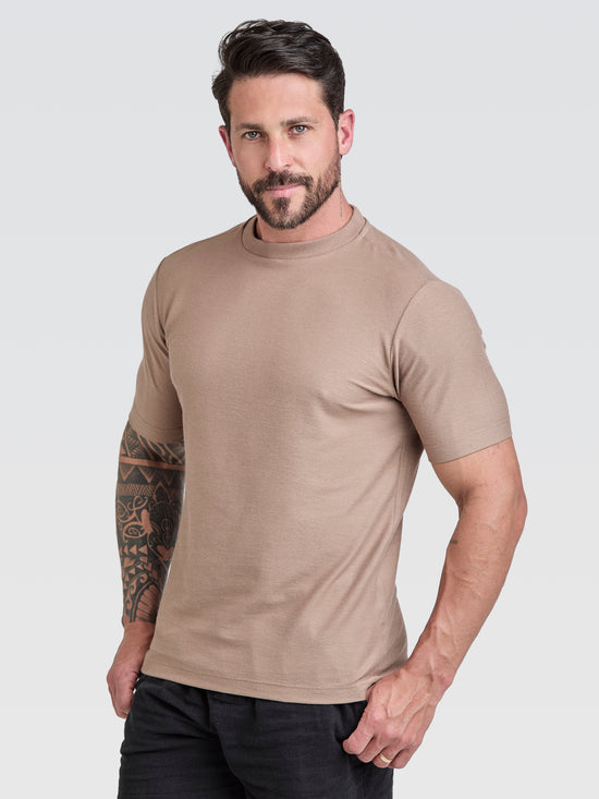 Camiseta New Textura Cinza Cálido