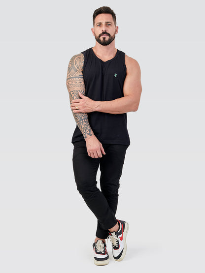 Regata itals Black Brasão Green