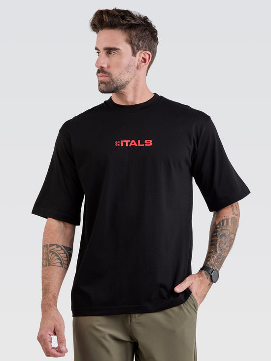 Camiseta Pima Oversized Good Stories Black