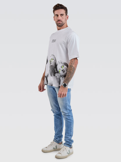 Camiseta Pima Oversized Mythology Branco