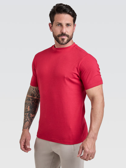 Camiseta Lino Vicenza Vermelho