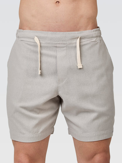 Short Linho Europeu Cinza