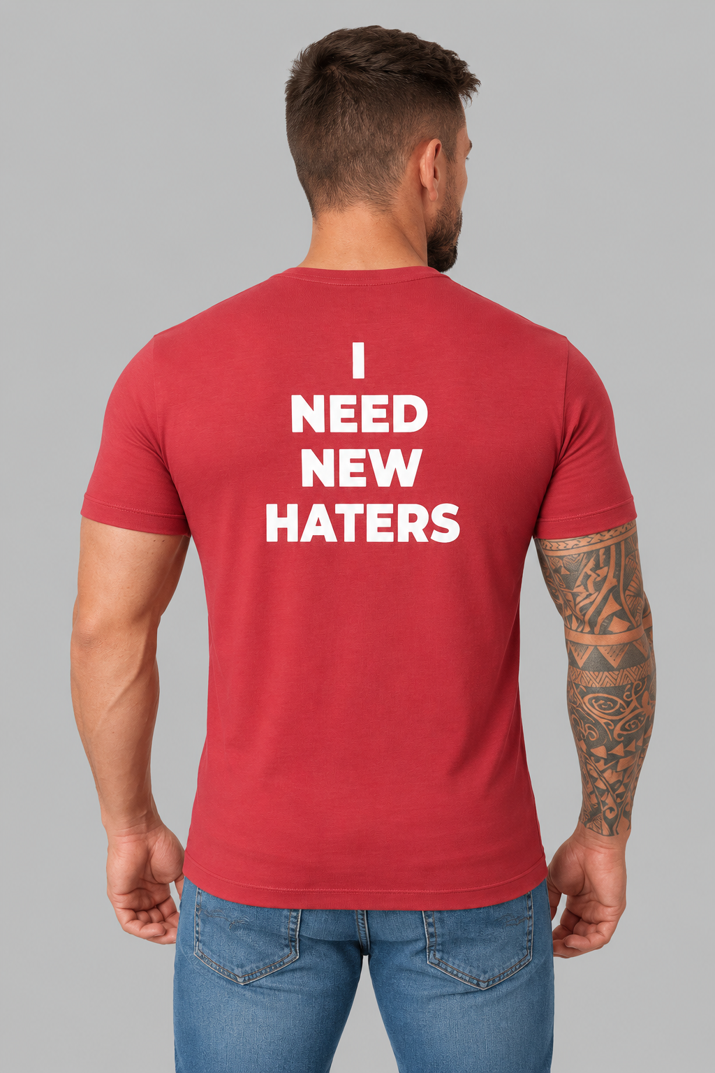 Camiseta Algodão Egípcio #itals Haters Vermelha