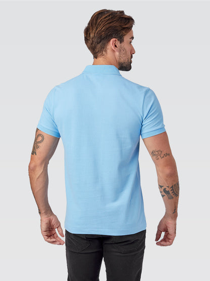 Camisa Polo Peruana Azul Bebê