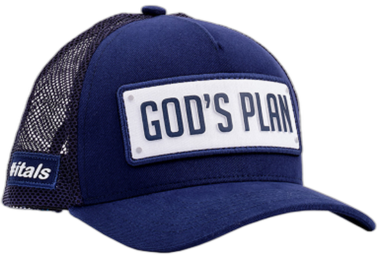 Boné Itals Gods Plan Marinho