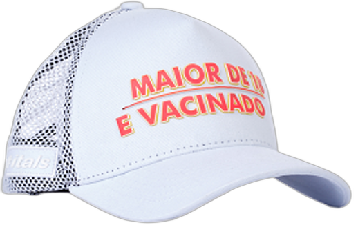 Boné itals Vacinado Branco – Tinta Mágica