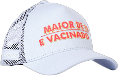 Boné itals Vacinado Branco – Tinta Mágica