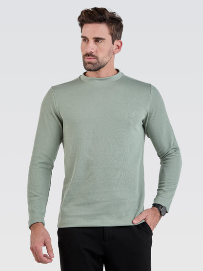 Suéter Tricot Verde Sálvia