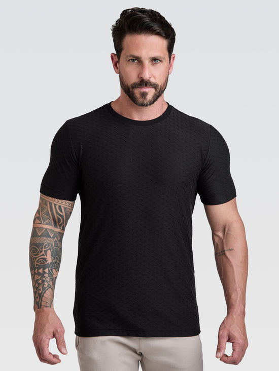 Camiseta Textura Matrix Preto
