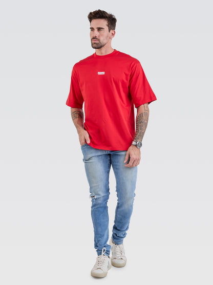 Camiseta Pima Oversized Since 2012 Red