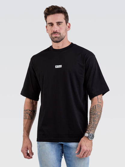 Camiseta Pima Oversized Since 2012 Black
