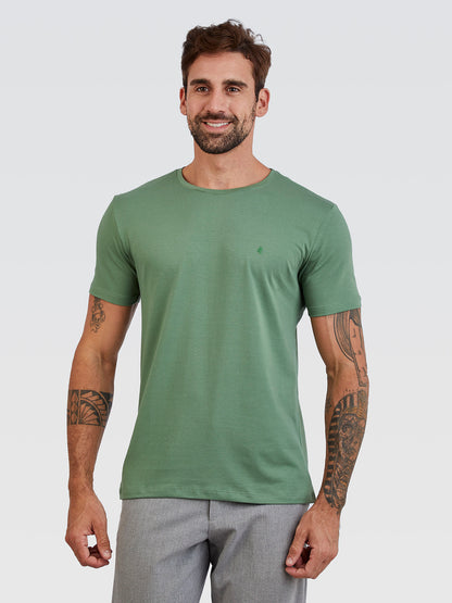 Camiseta Básica Verde Brasão Verde