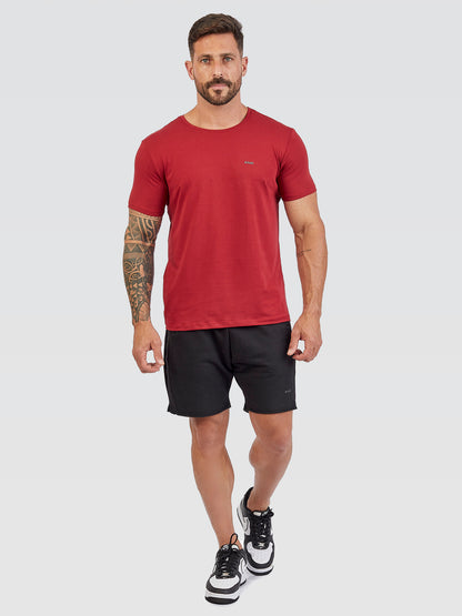 Camiseta Básica Cyber Bordô