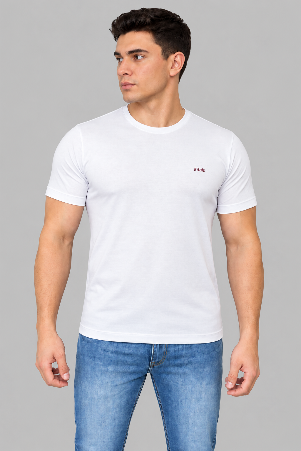 Camiseta Algodão Egípcio #itals Flerte Branca