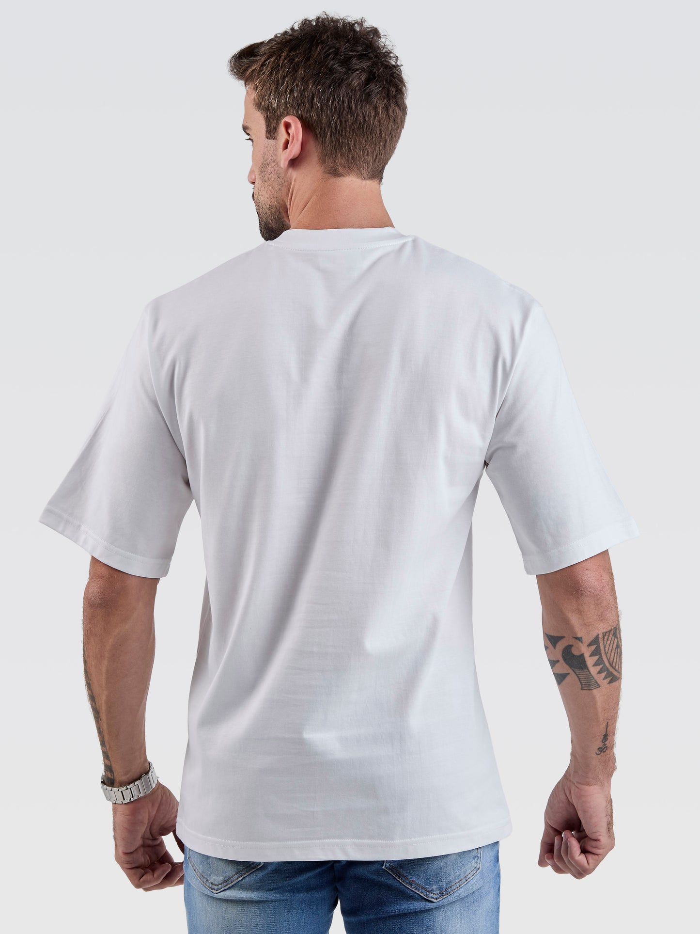 Camiseta Pima Oversized Life Is Now Branco