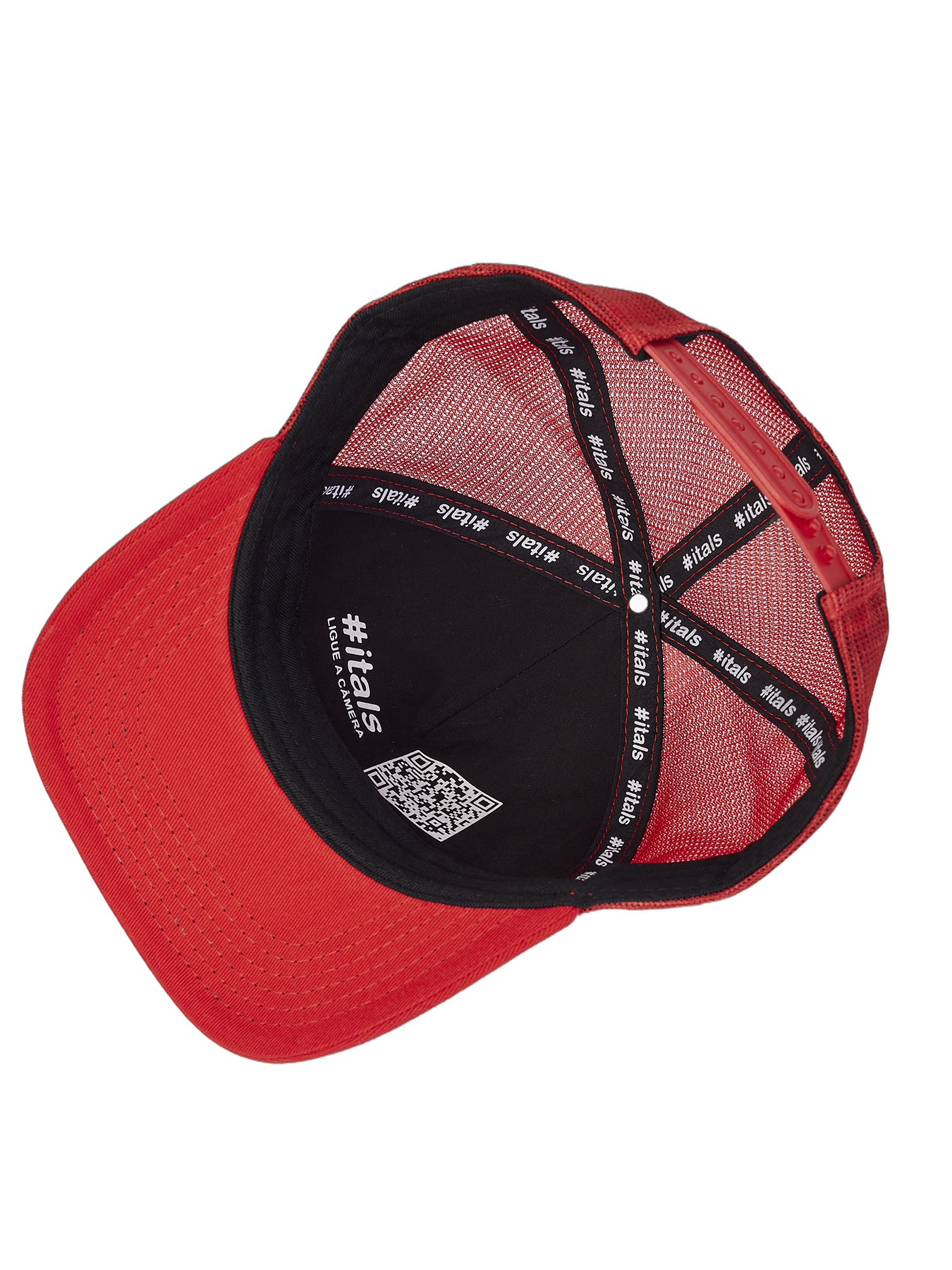 Boné itals Respeite Minha História Vermelho