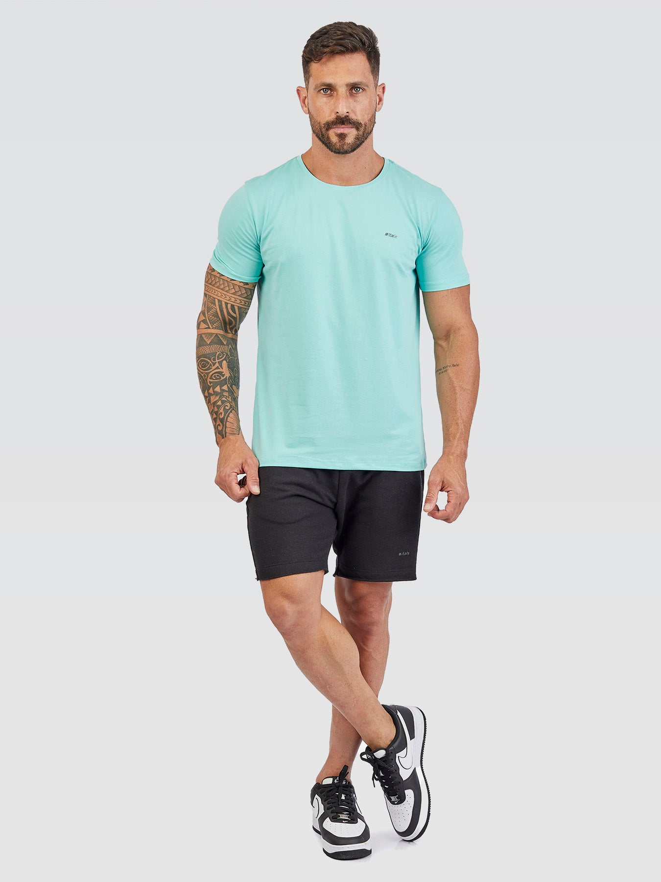 Camiseta Básica Cyber Verde Água