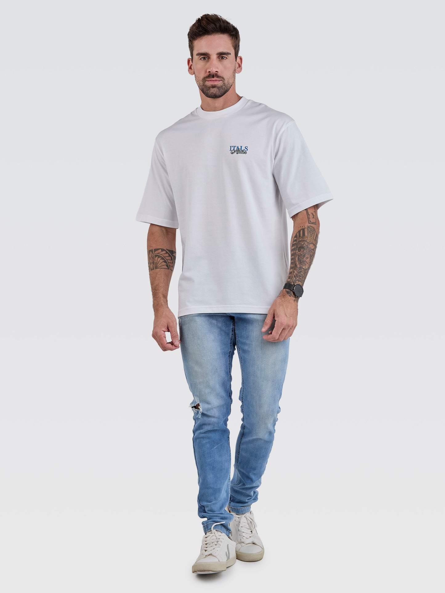 Camiseta Pima Oversized Atelier Branco
