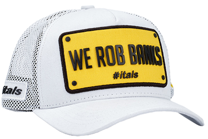 Boné itals We Rob Banks Branco