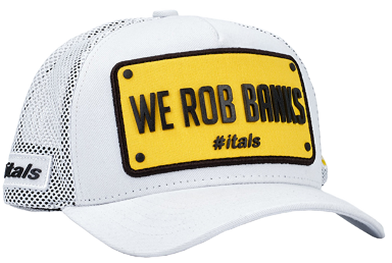 Boné itals We Rob Banks Branco