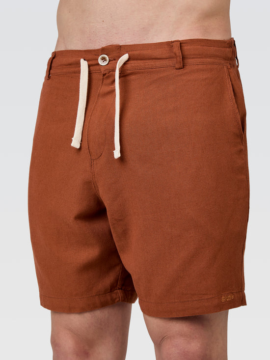 Short Alfaiataria Marrom