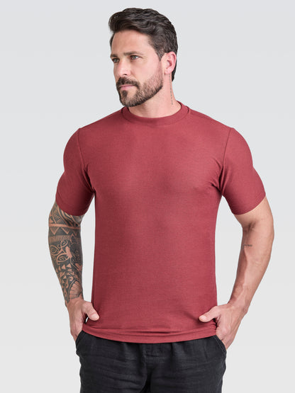 Camiseta New Textura Vinho