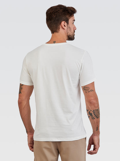 Camiseta Básica Off White Logo Neon Verde