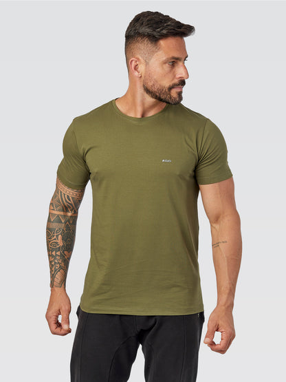 Camiseta Básica Cyber Musgo