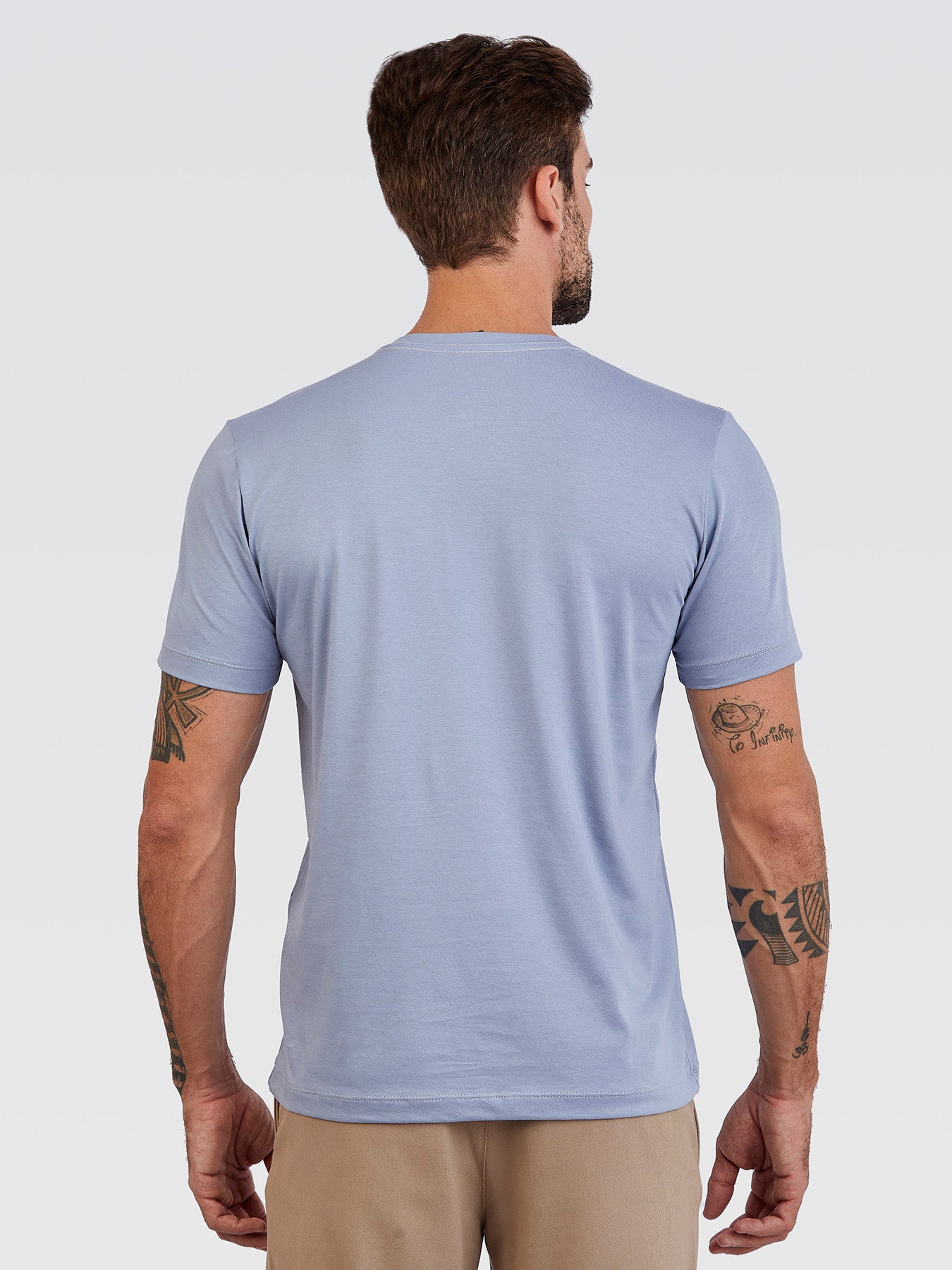Camiseta Básica Pima Azul Céu