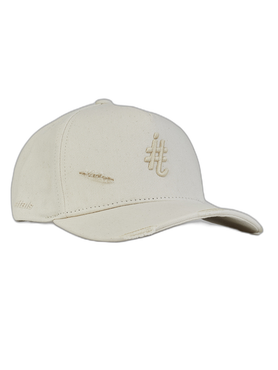 Boné Itals Destroyed Brasão Off-White