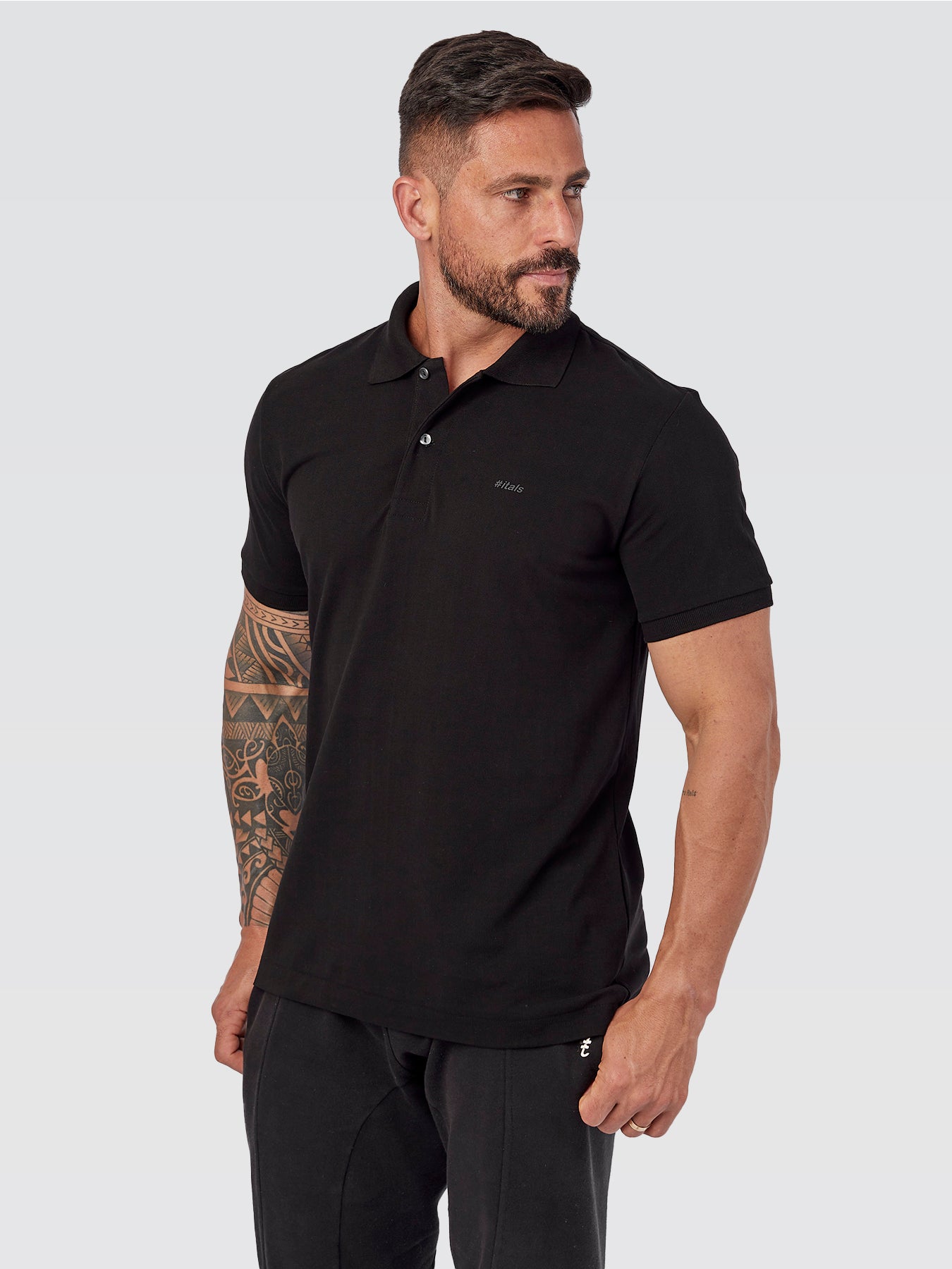Camisa Polo Peruana Black