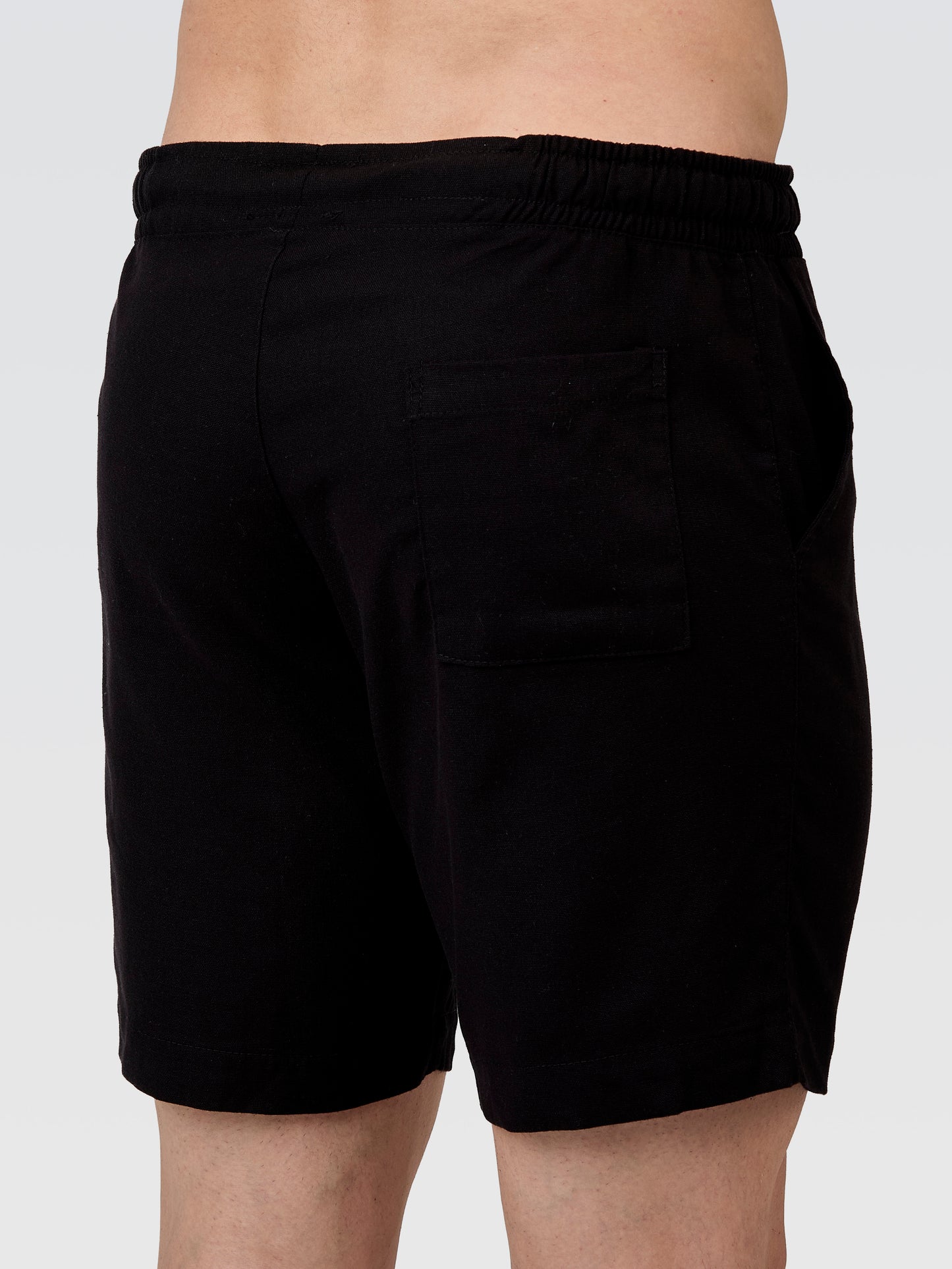 Short Linho Europeu Preto