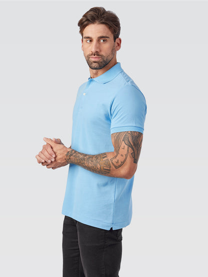 Camisa Polo Peruana Azul Bebê