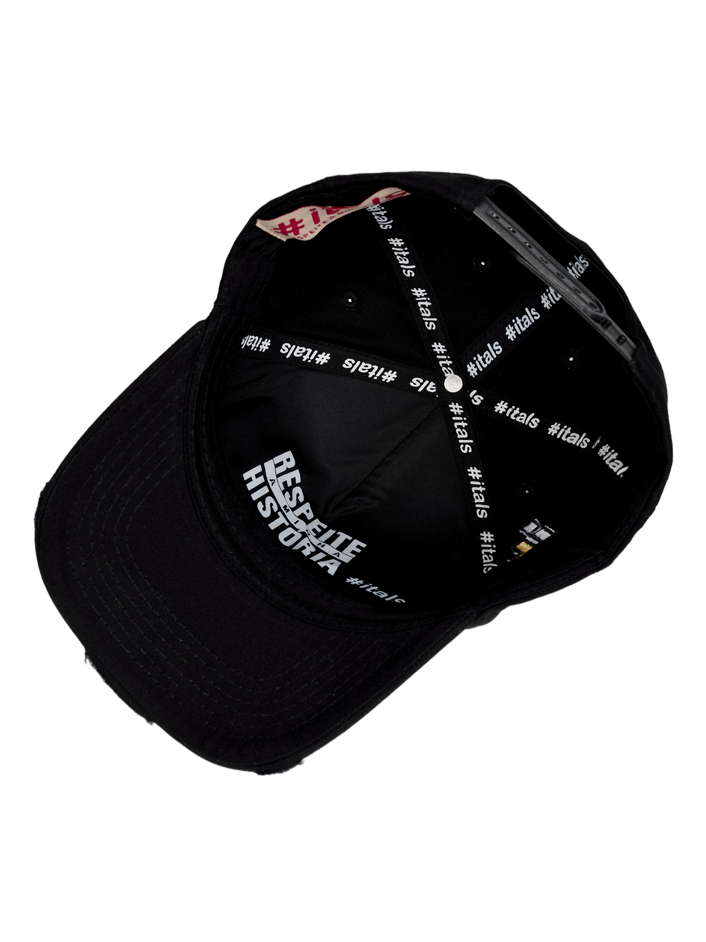 Boné itals Cabron Preto Gold