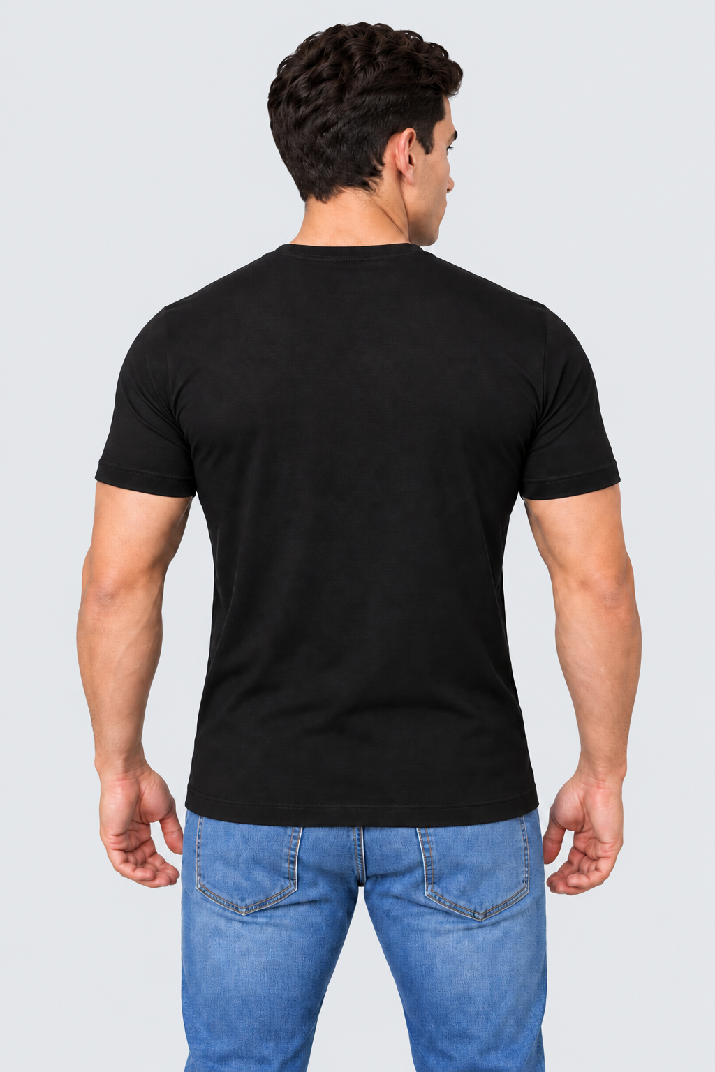 Camiseta Algodão Egípcio #itals Preta - Logo Verde