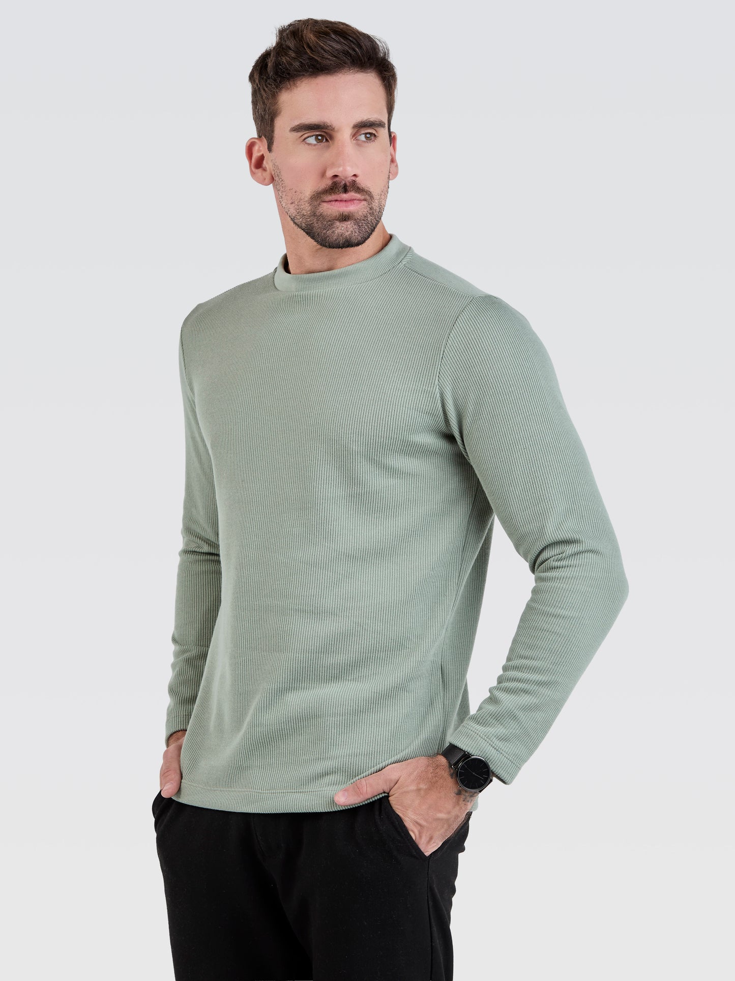 Suéter Tricot Verde Sálvia