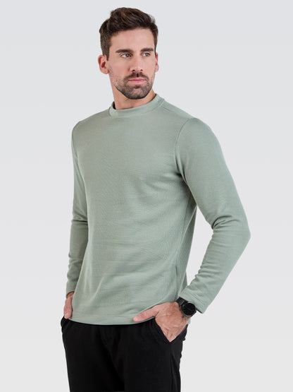 Suéter Tricot Verde Sálvia