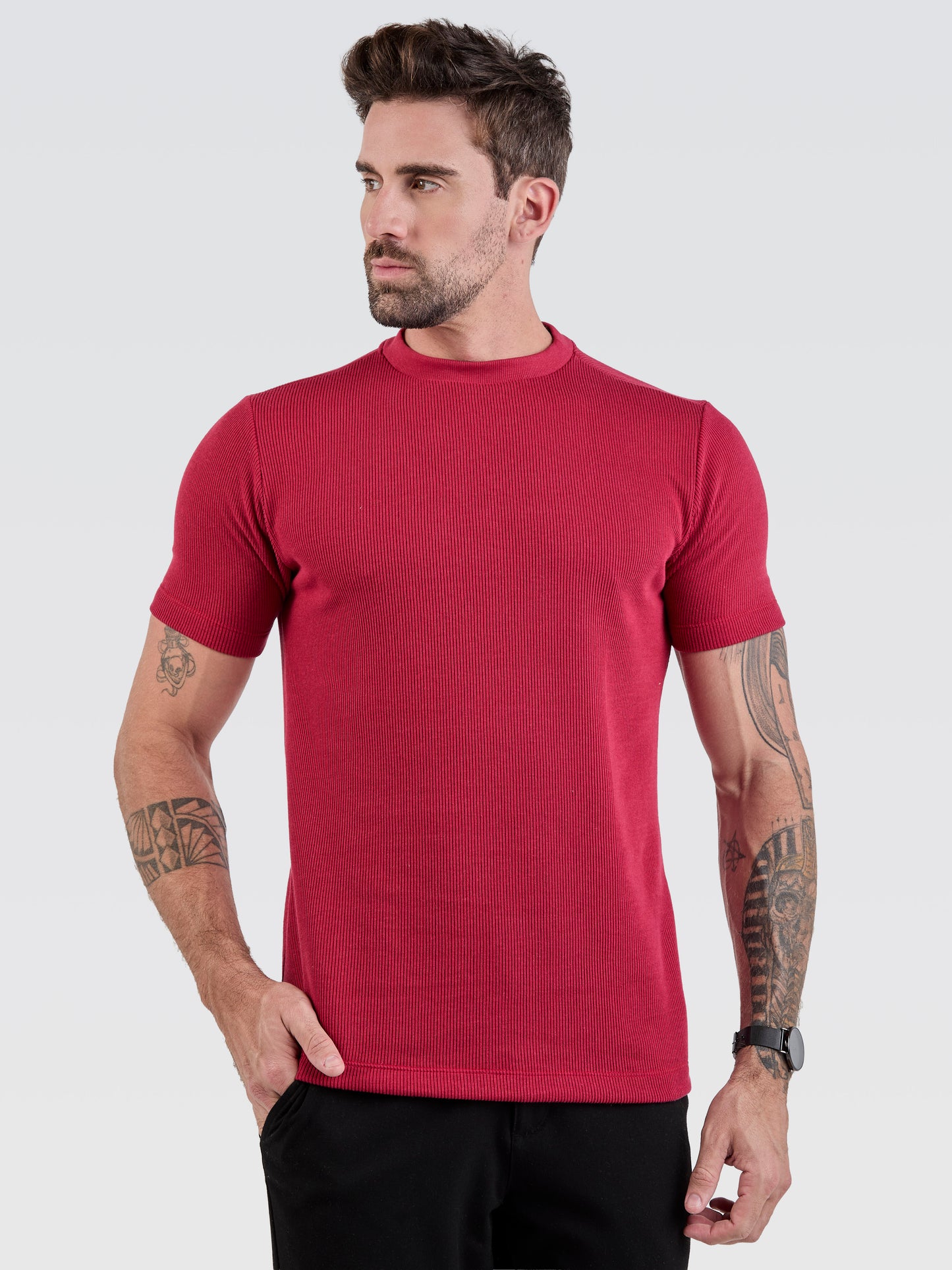 Camiseta New Tricot Bordô