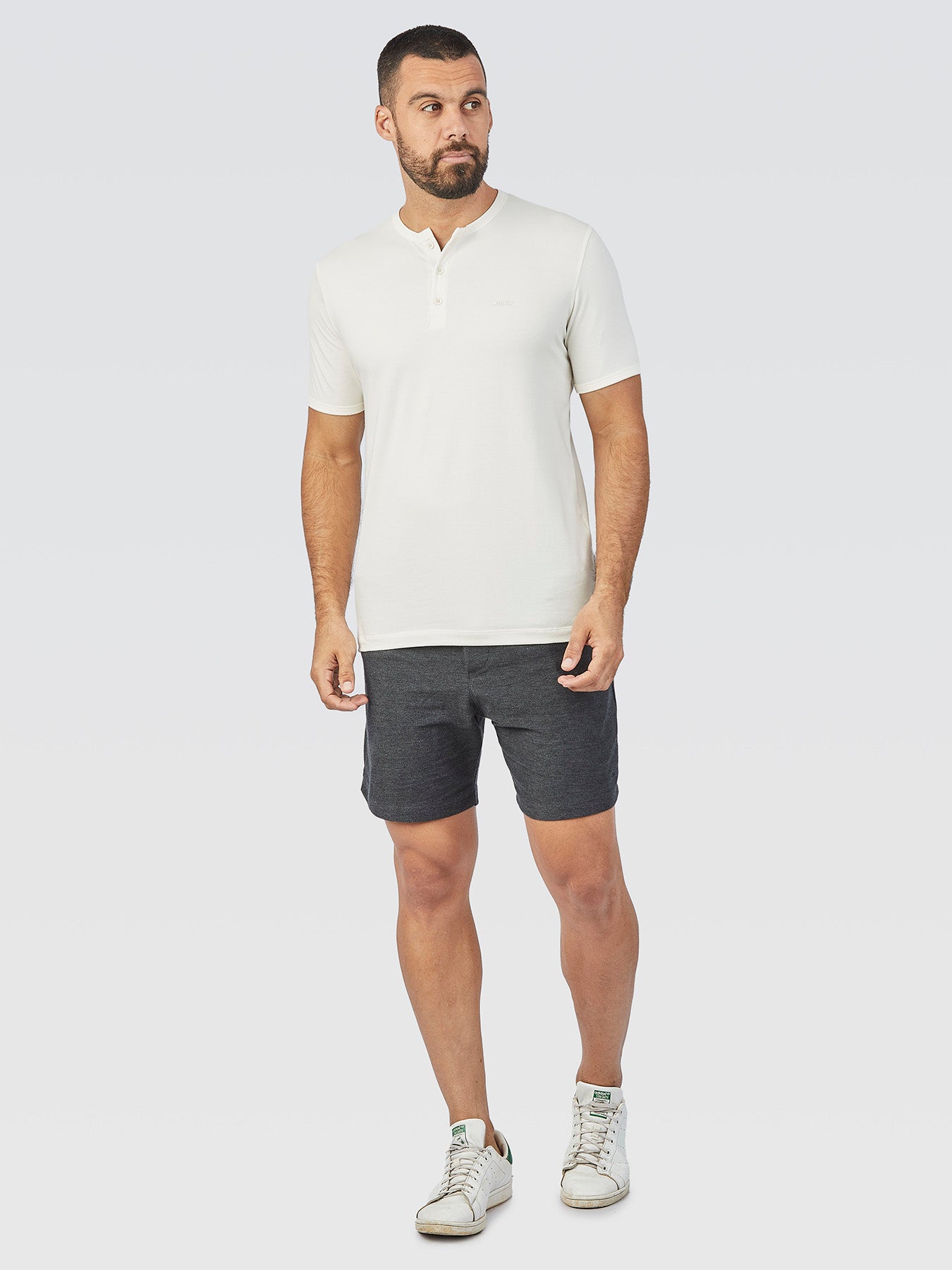 Camiseta Henley Off-White