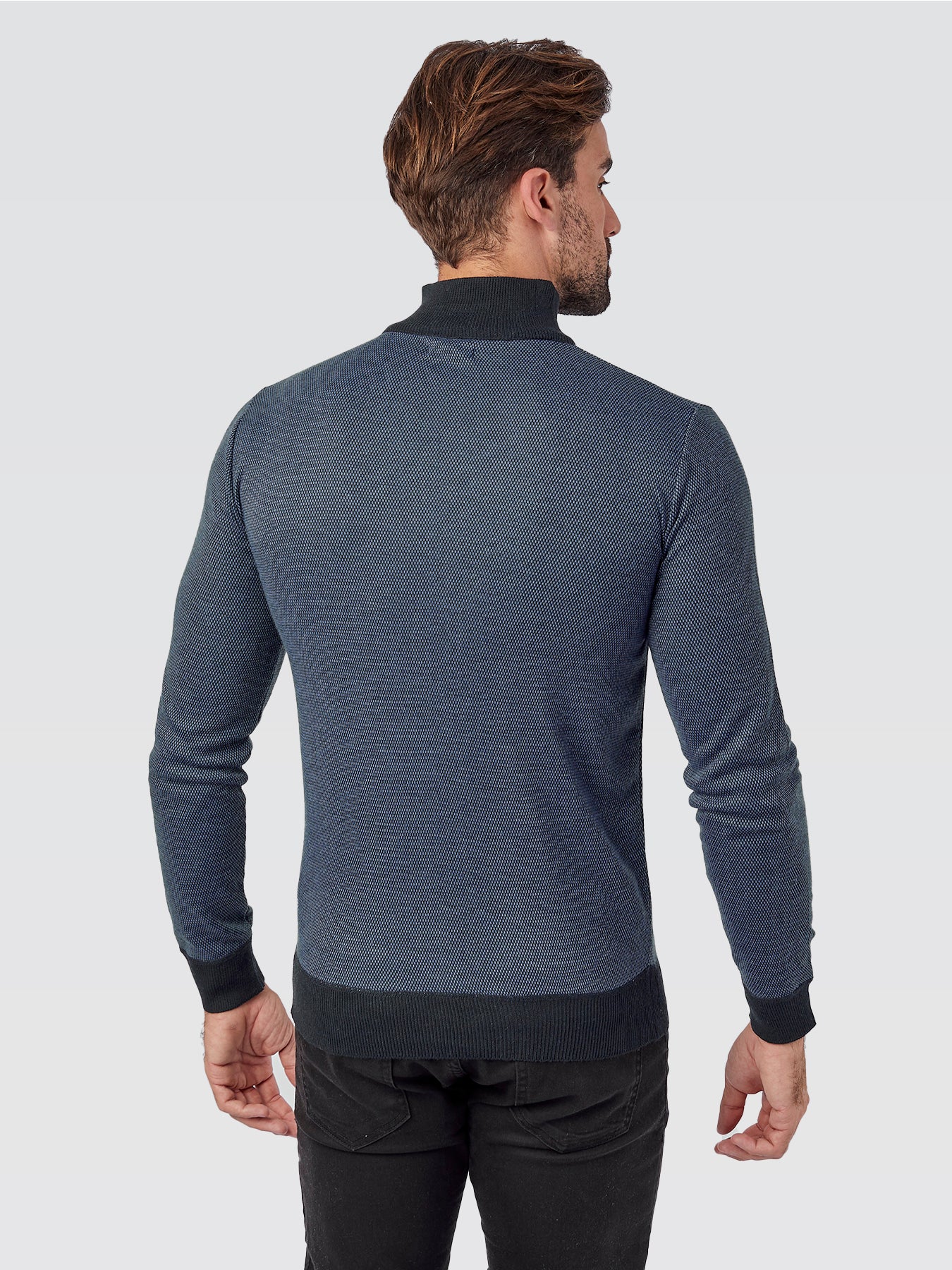 Suéter Meio Ziper Marinho