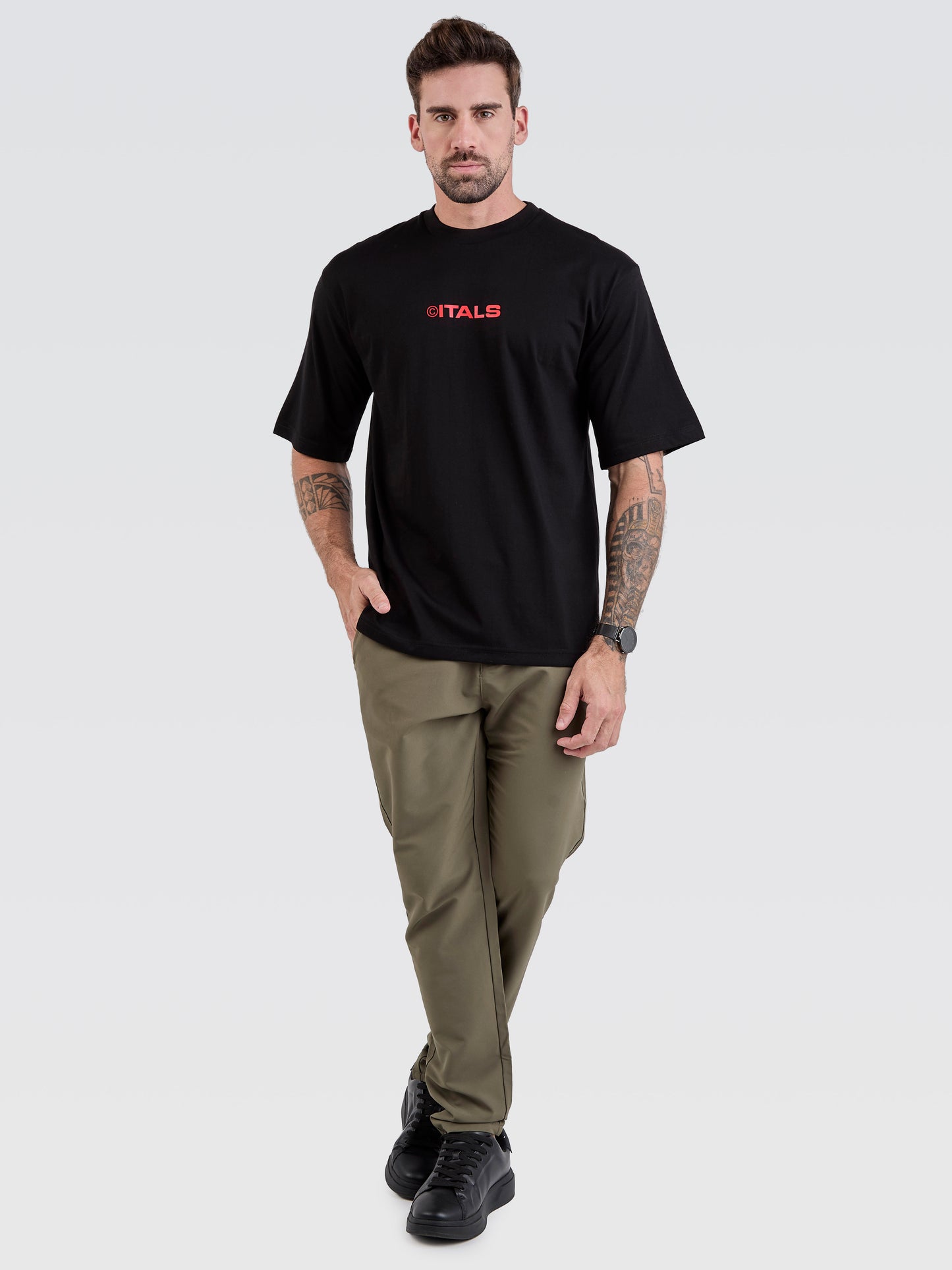 Camiseta Pima Oversized Good Stories Black